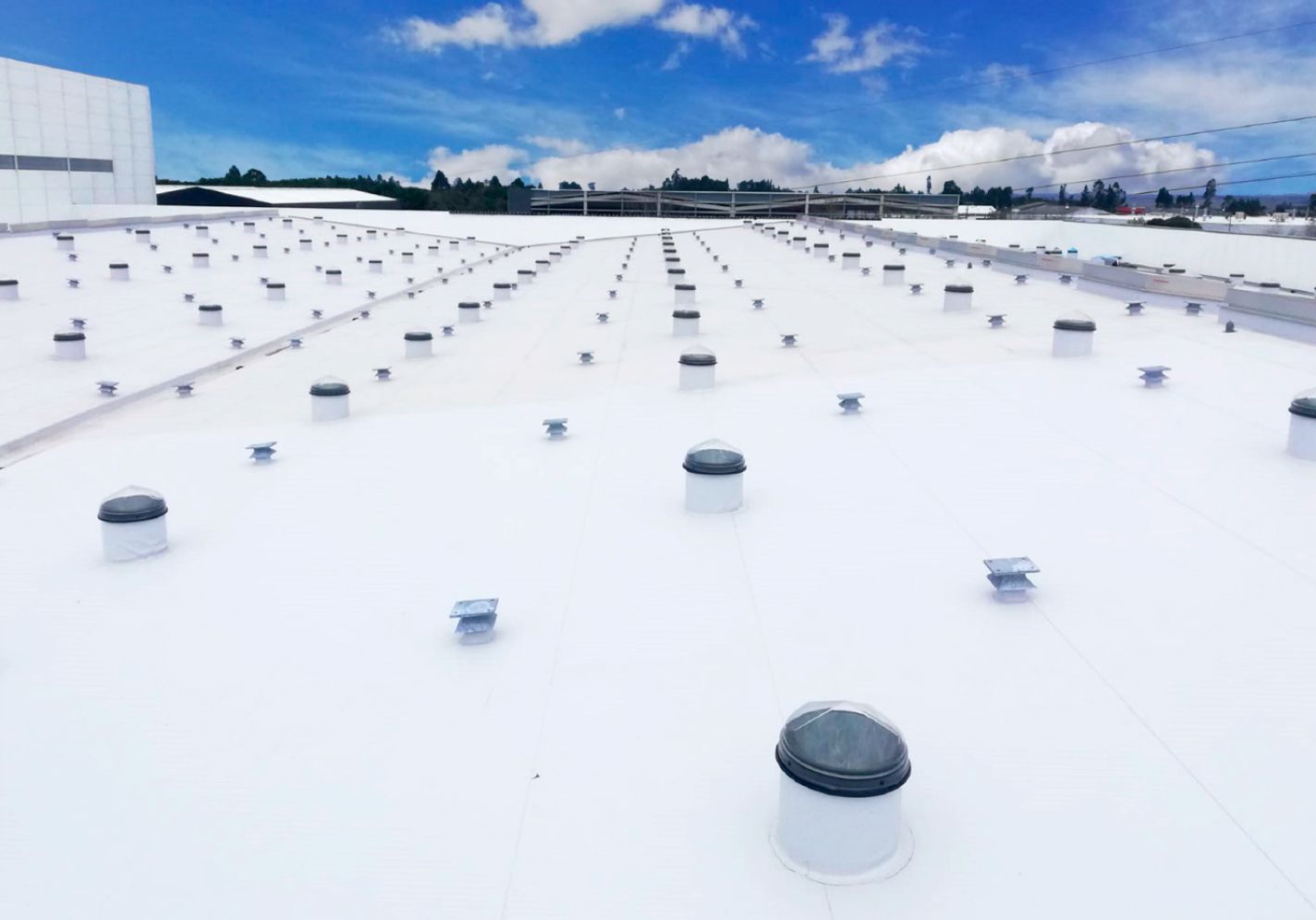 Example of industrial or residential commercial solar tube installation, 003