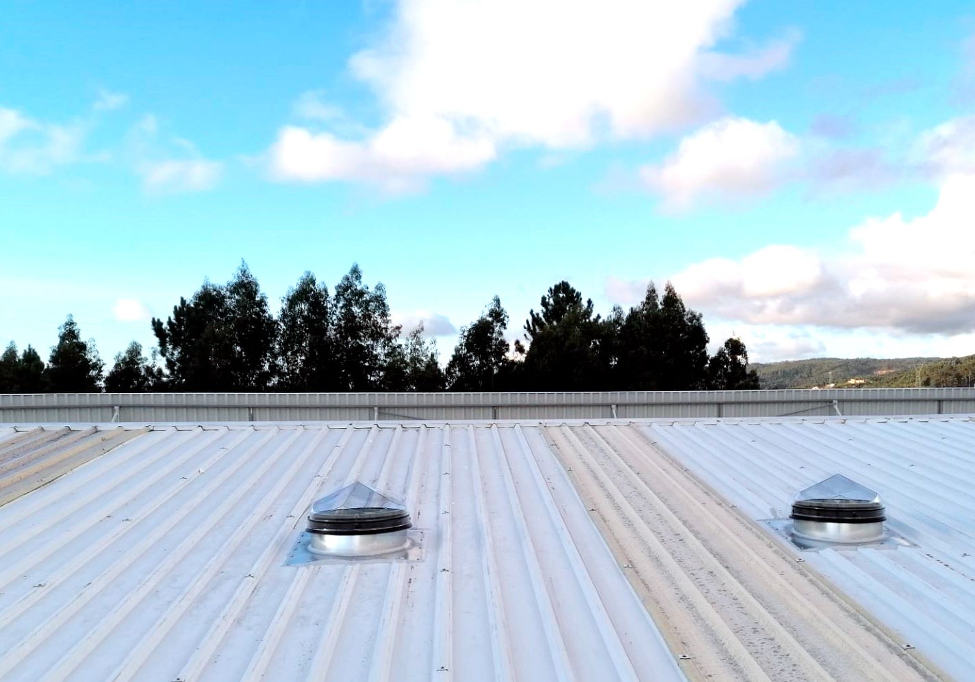 Example of industrial or residential commercial solar tube installation, 011