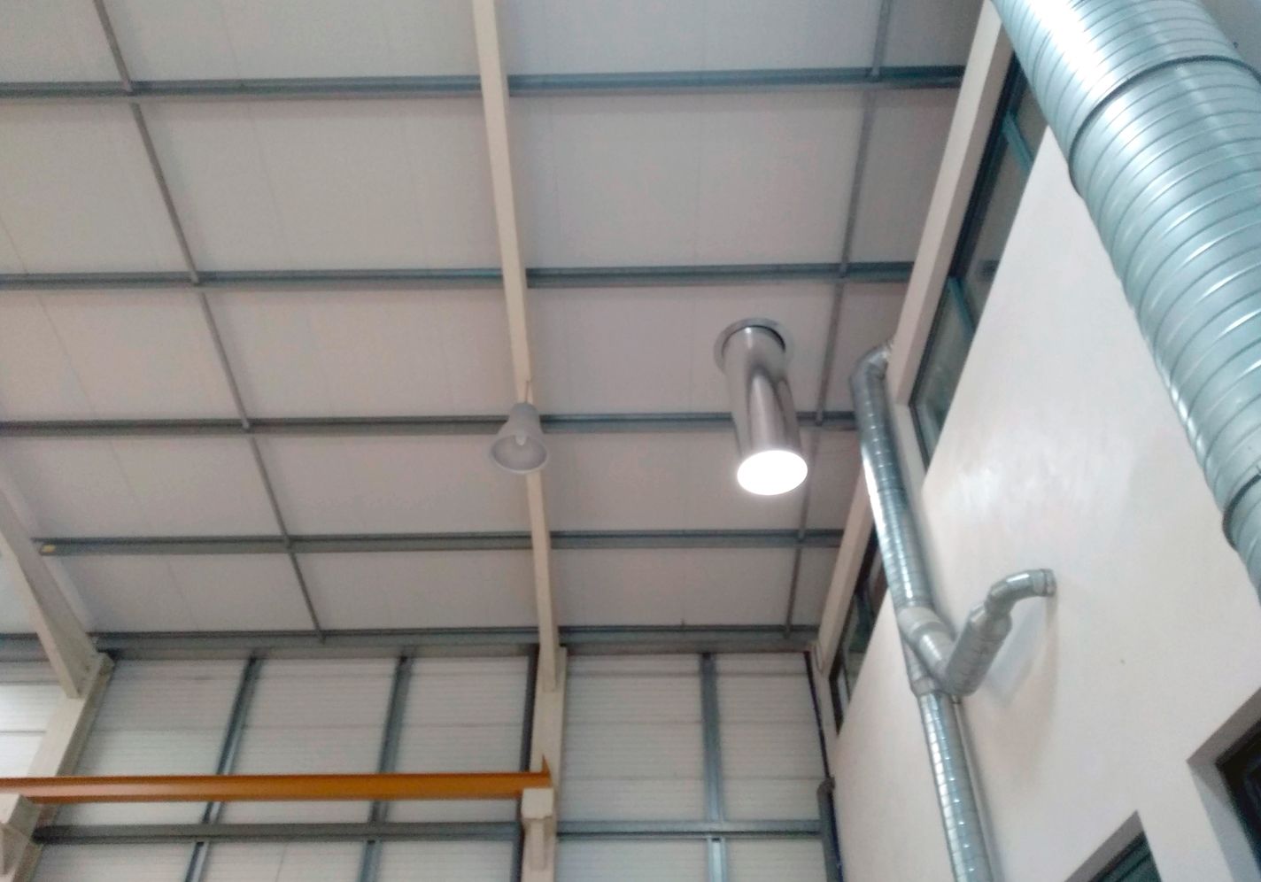 Example of industrial or residential commercial solar tube installation, 027